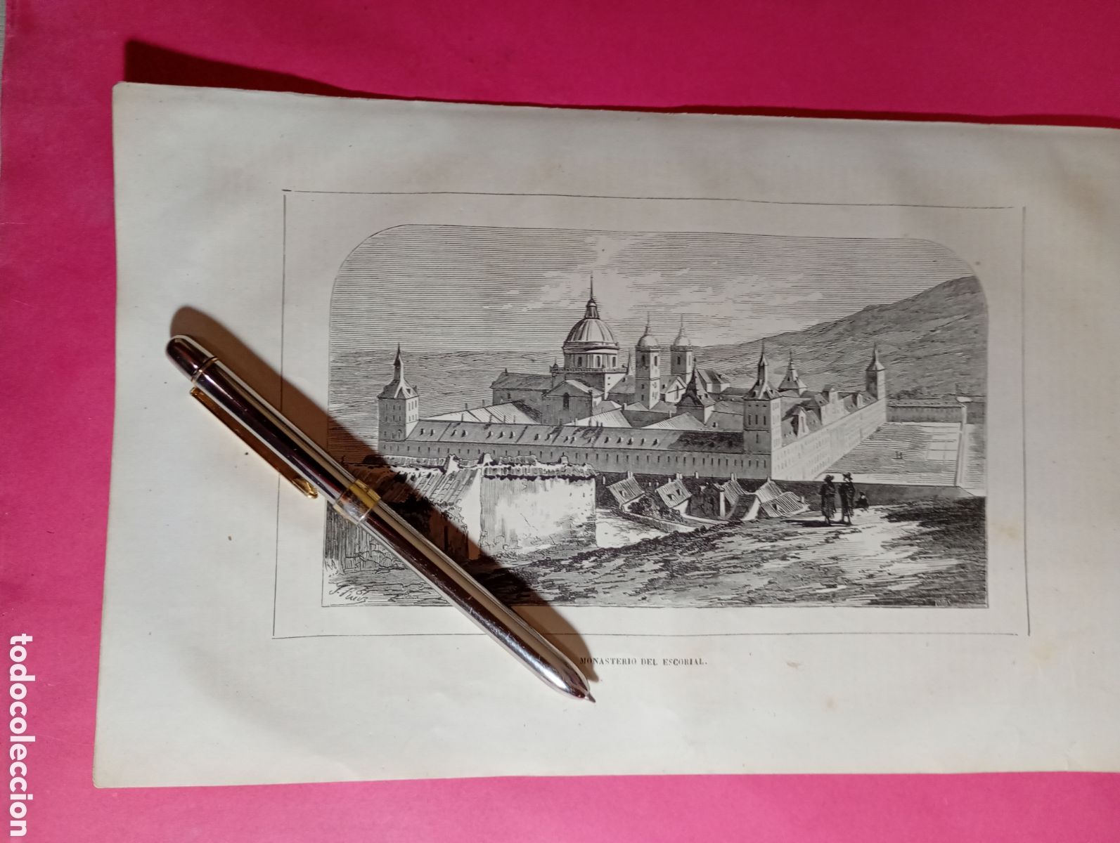 Arte: MADRID MONASTERIO DEL ESCORIAL ESPA&Ntilde;A B/N FIN XIX INICIO XX