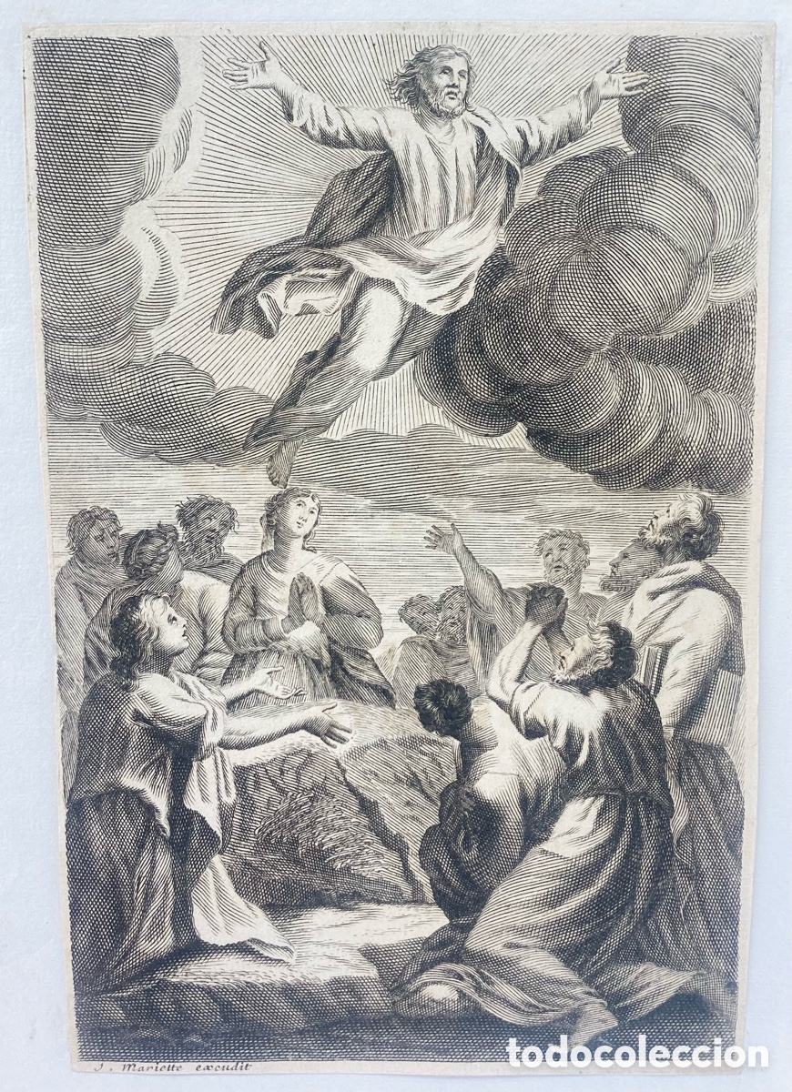 Arte: Grabado original Transfiguraci&oacute;n de JESUCRISTO en el monte Tabor