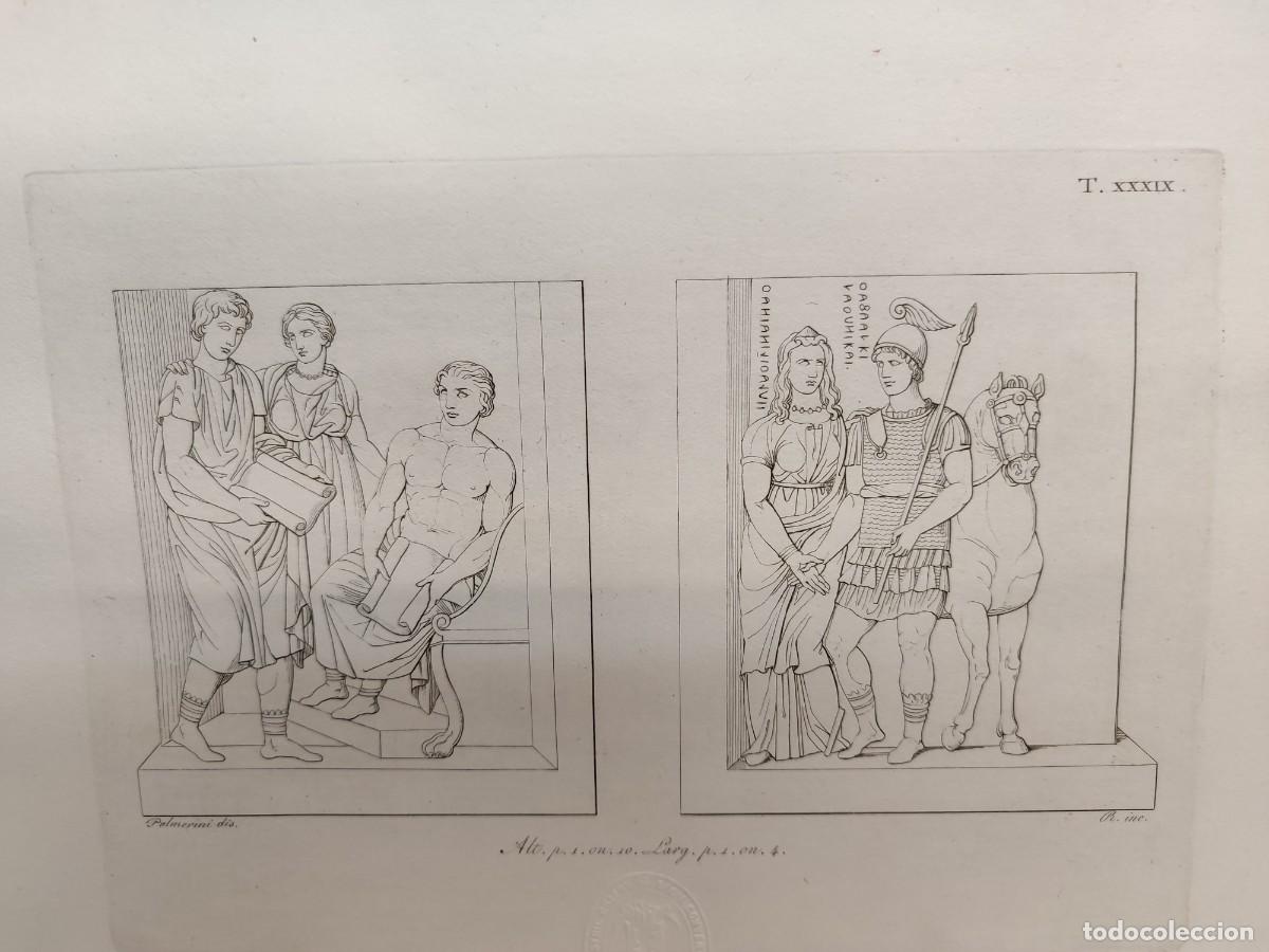 Arte: Piritoo y Hipodamia. Antichi monumenti Italia. Giuseppe Micali. 1810. Tavole XXXIX. Palmerini.