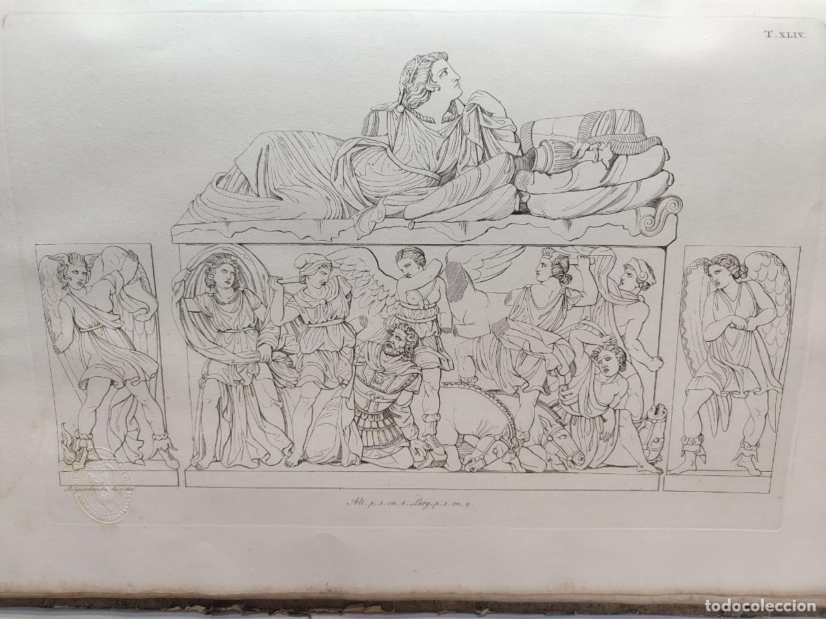 Arte: Genios alados. Antichi monumenti Italia. Giuseppe Micali. 1810. Tavole XLIV. Riepenhausen.