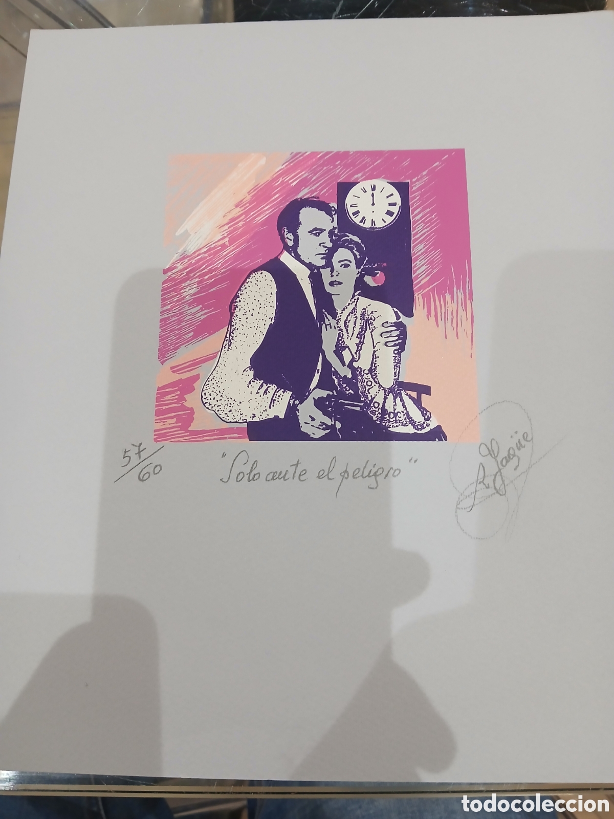 Arte: Grabado rosa yague firmado y numerado