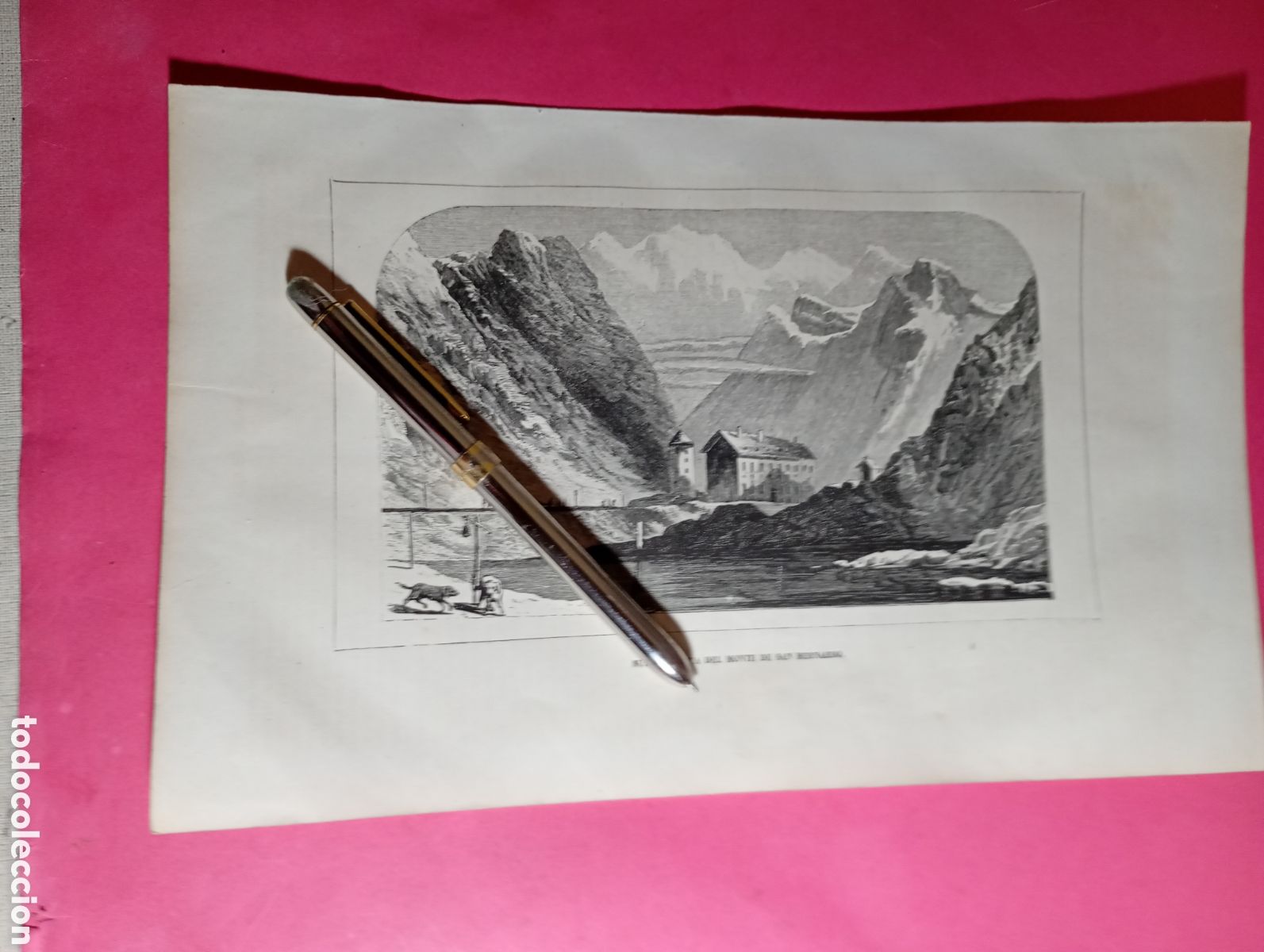 Arte: SAN BERNARDO VISTA DEL MONTE, SUIZA CH. B/N FIN XIX INICIO XX