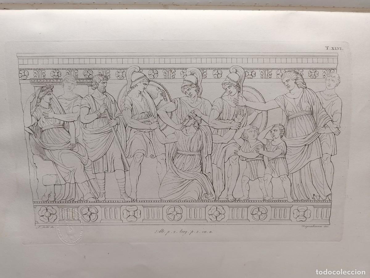 Arte: Edipo es cegado. Antichi monumenti Italia. Giuseppe Micali. 1810. Tavole XLVI. Riepenhausen.
