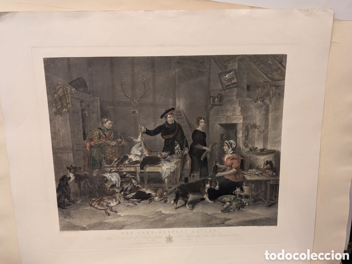 Arte: Elegante obra gr&aacute;fica (grabado / litograf&iacute;a a color