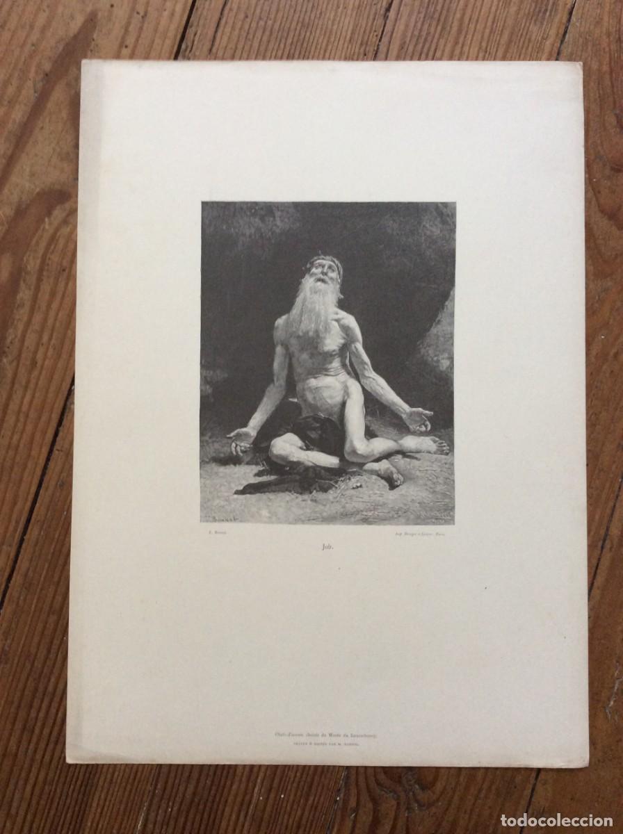 Arte: Gravura Antiga Original (1886) - Job - de L&eacute;on Bonnat