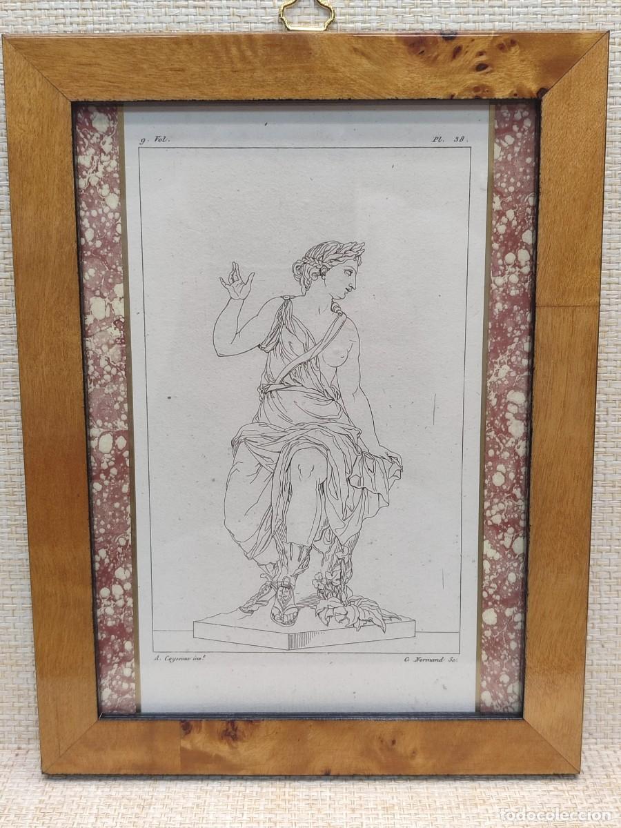 Arte: Hamdriade. Coysevox. Annales du musee 1807, Tomo IX. Plancha 38. Cuadro.