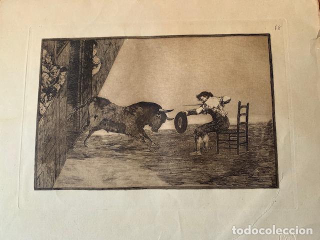 Arte: Goya, Tauromaquia 18 - Temeridad de Martincho en Zaragoza - Aguafuerte