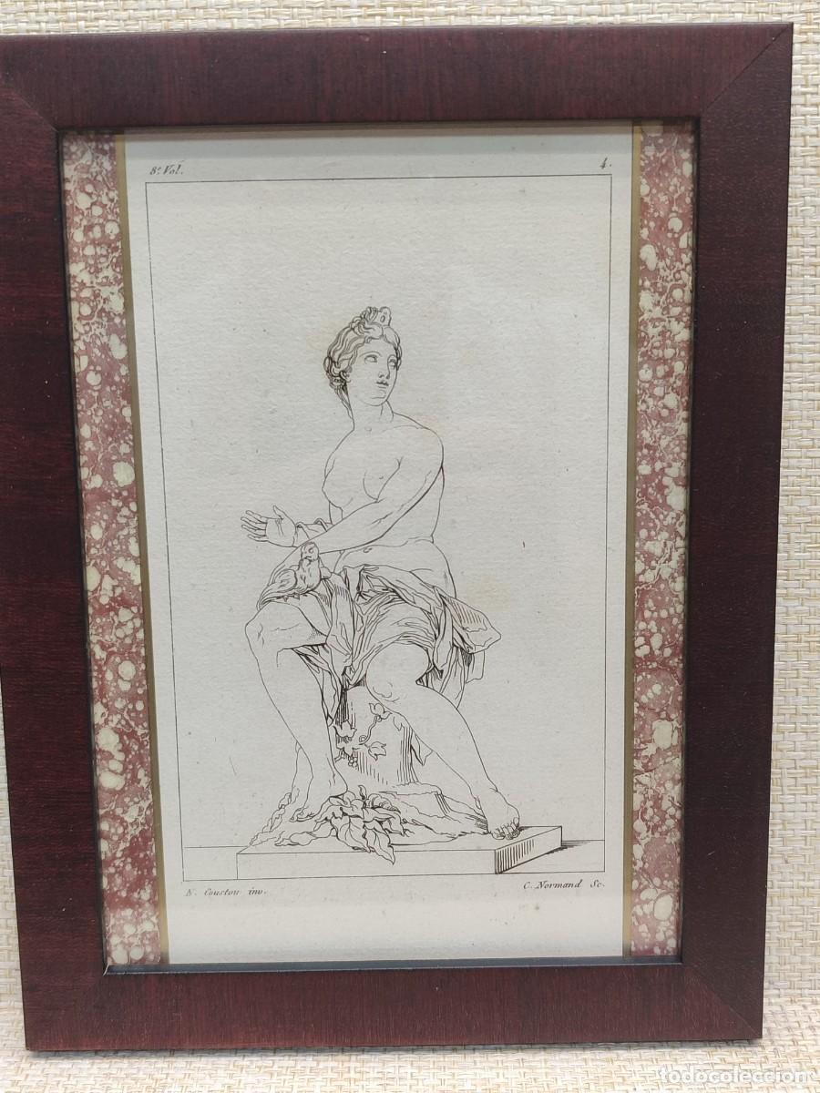 Arte: Venus con una paloma. Coustou. Annales du musee 1807, Tomo VIII. Plancha 4. Cuadro.
