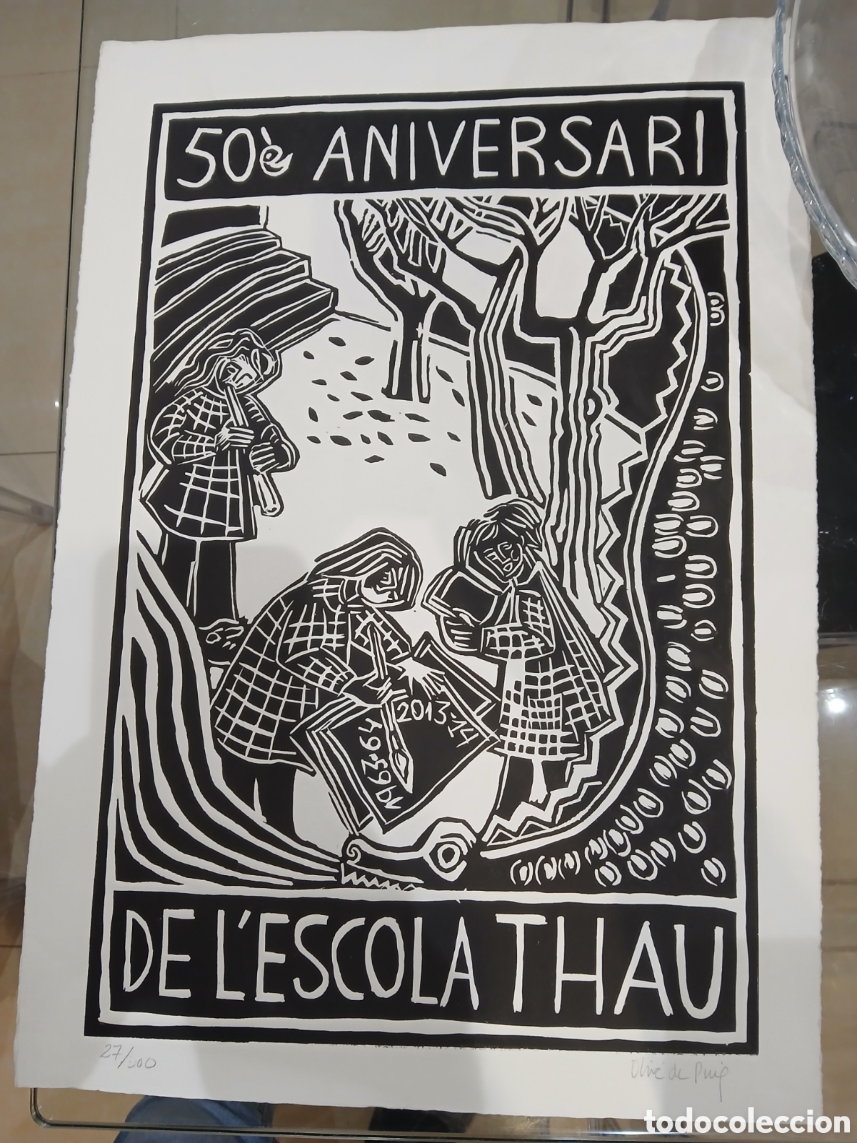 Arte: Grabado firmado numerado sin identificar