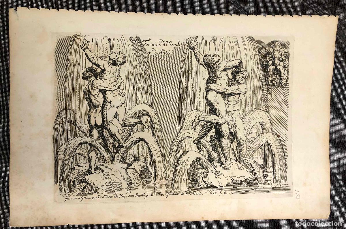 Arte: GRABADO DISE&Ntilde;O ORNAMENTAL. DANIEL MAROT, ARQUITECTO. A&Ntilde;O 1701