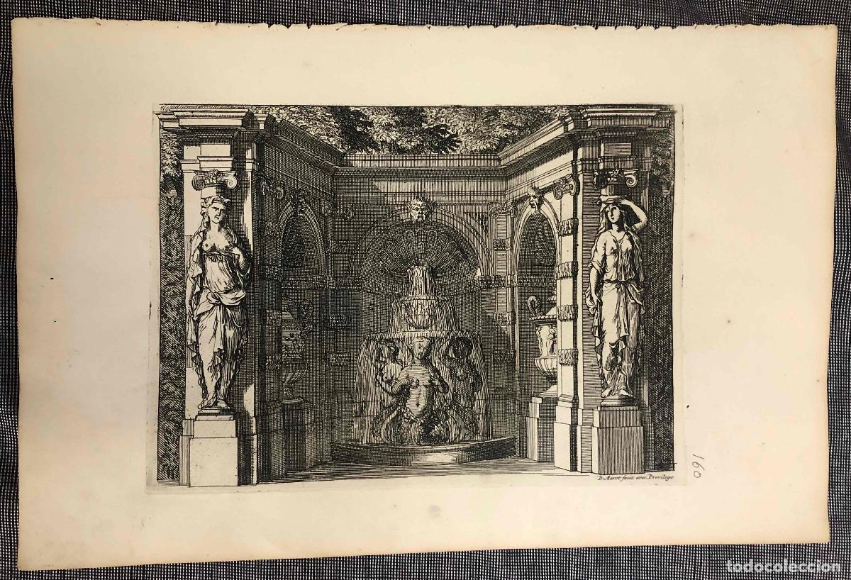 Arte: GRABADO DISE&Ntilde;O ORNAMENTAL. DANIEL MAROT, ARQUITECTO. SIGLO XVIII
