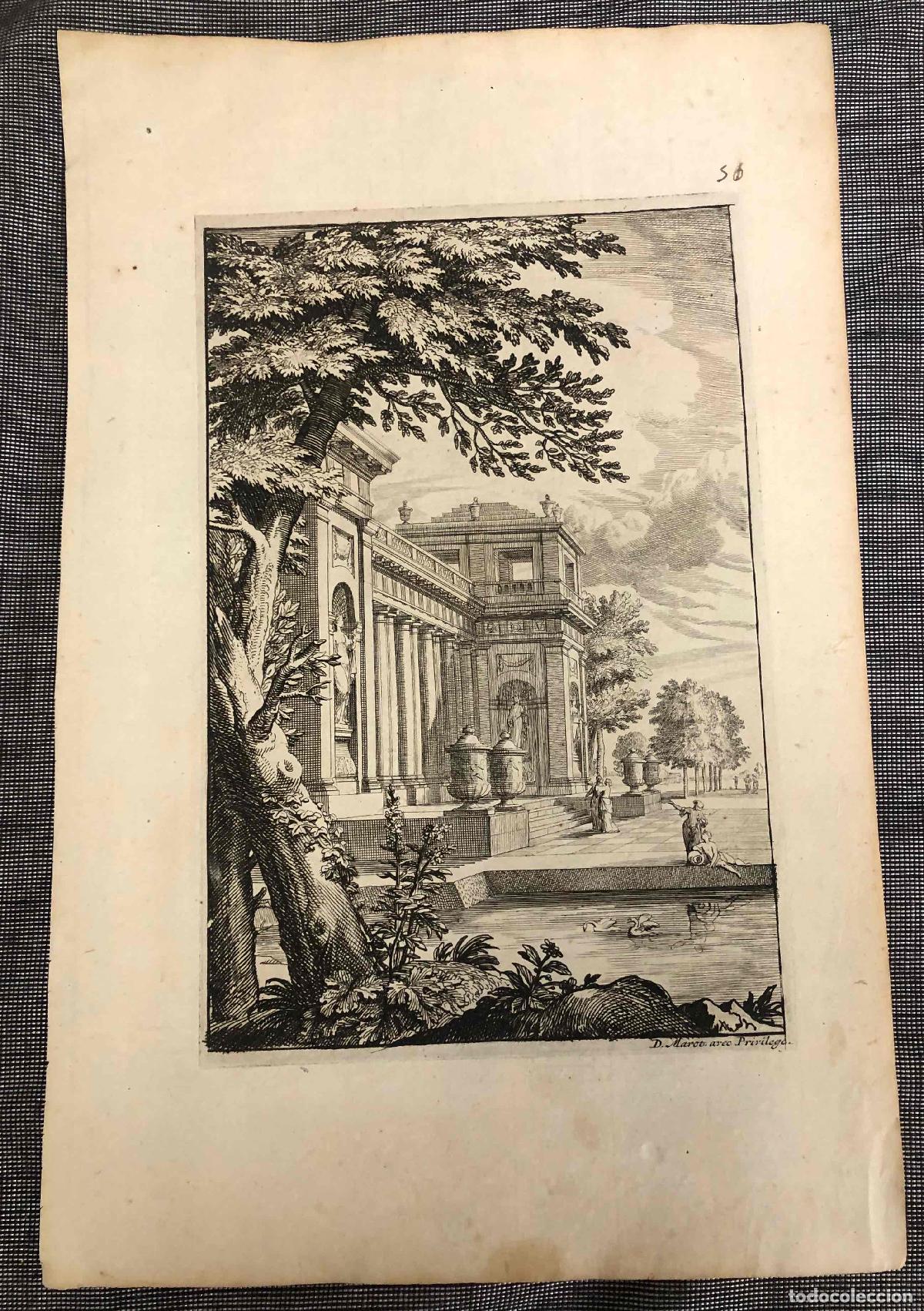Arte: GRABADO DISE&Ntilde;O ORNAMENTAL. DANIEL MAROT, ARQUITECTO. SIGLO XVIII