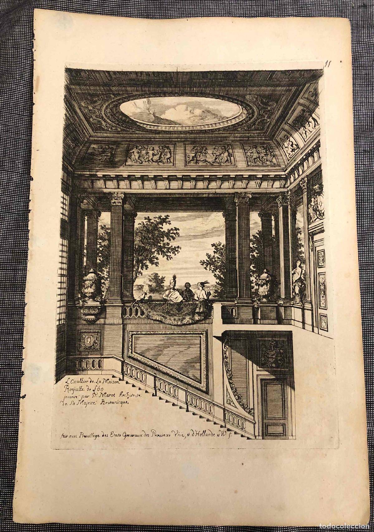 Arte: GRABADO DISE&Ntilde;O ORNAMENTAL. DANIEL MAROT, ARQUITECTO. SIGLO XVIII
