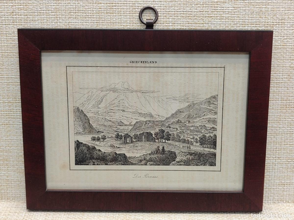 Arte: Monte Parnaso. Welt-Gem&auml;lde-Gallerie. 1836. Grabado. Cuadro.