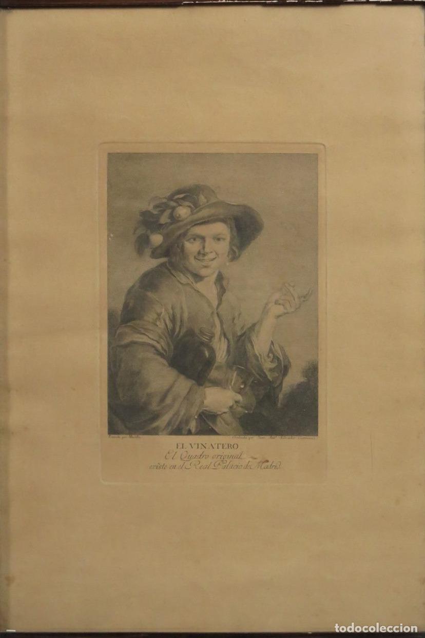 Arte: GRABADO. EL VINATERO. MURILLO. SALVADOR CARMONA.