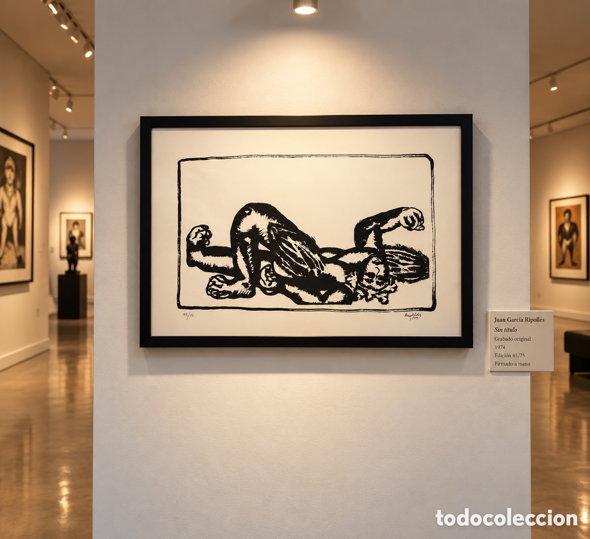 Arte: JUAN GARC&Iacute;A RIPOLL&Eacute;S &mdash; GRABADO ORIGINAL FIRMADO Y NUMERADO