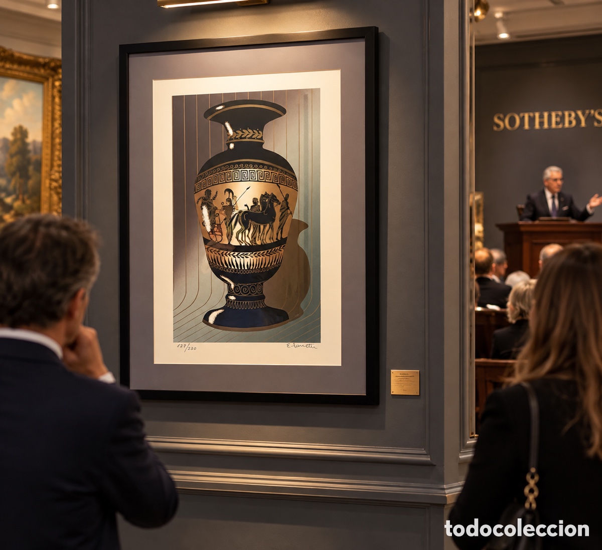 Arte: OBRA GR&Aacute;FICA FIRMADA E. ZANETTI - Foto 1