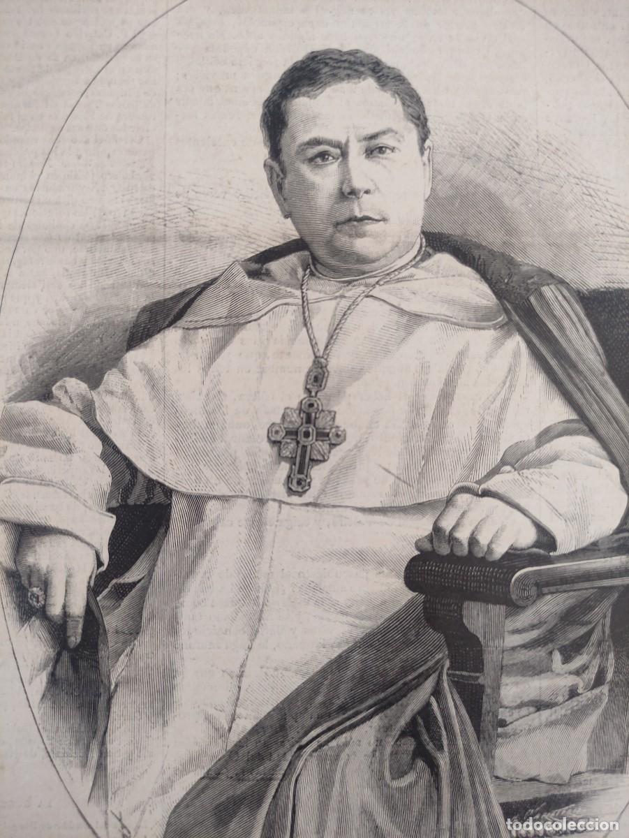 Arte: GRABADO. RETRATOS. RELIGION. CEFERINO GONZALEZ. ARZOBISPO DE SEVILLA. CARDENAL.