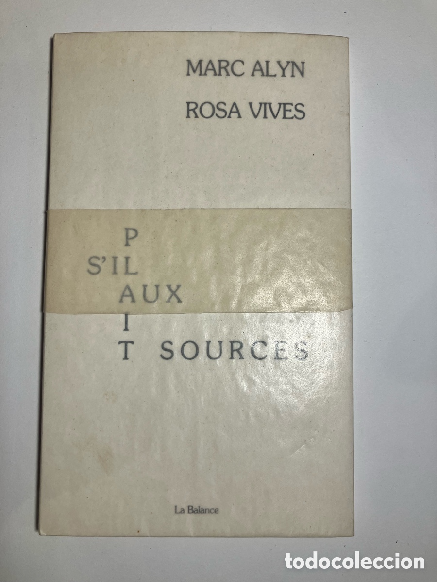 Arte: Marc Alyn & Rosa Vives. S&rsquo;il pla&icirc;t aux sources. 1990