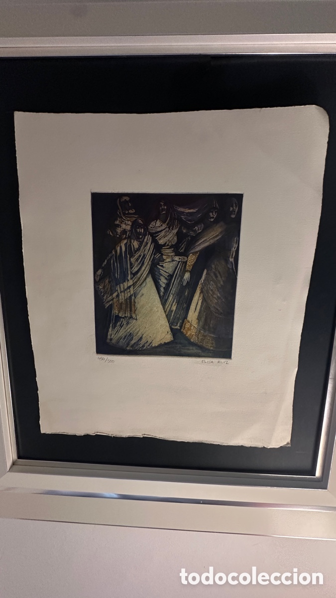 Arte: Elisa Ruiz grabado firmado y numerado