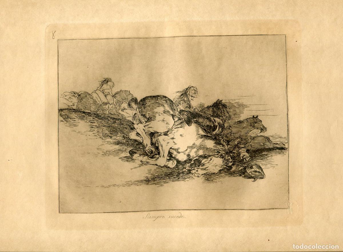 Art: Siempre sucede, Desastre n&ordm; 8 - Aguafuerte original de Goya - Ed. 1937