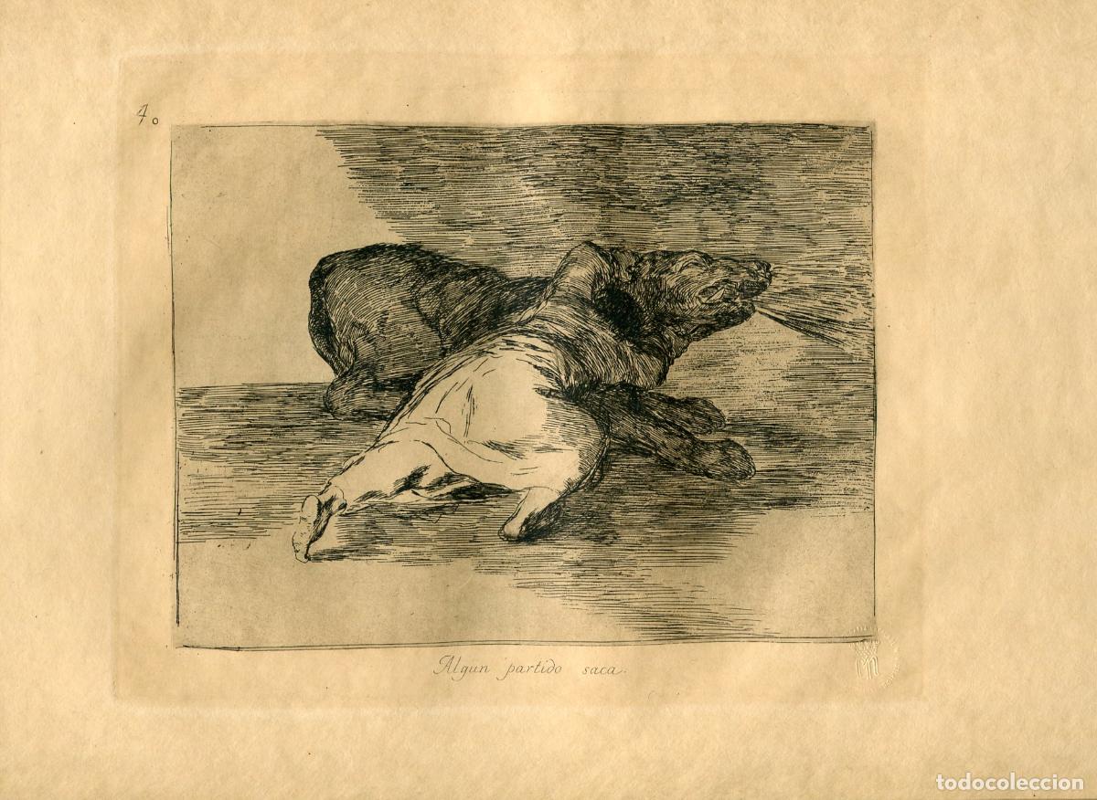 Art: Alg&uacute;n partido saca, Desastre n&ordm; 40 - Aguafuerte original de Goya - Ed. 1937