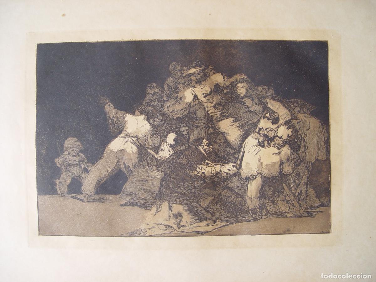 Arte: U&ntilde;as de gato y h&aacute;bito de beato, Proverbio n&ordm; 9 - Aguafuerte de Goya - Ed. 1937