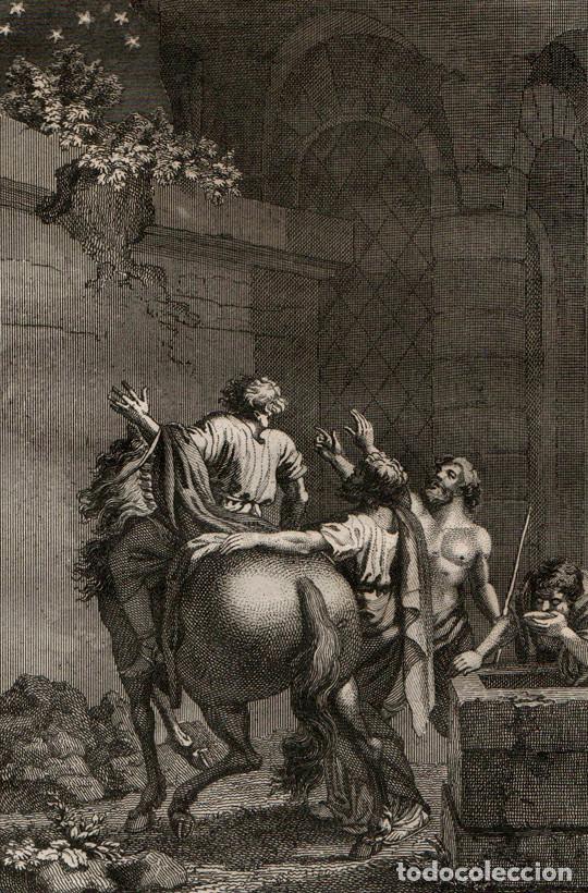 Arte: GRABADO AL ACERO 1836, BIBLIA VULGATA MAESTRO SACY. NEHEM&Iacute;AS REVISA LA MURALLA DE JERUSAL&Eacute;N. LEJEUNE