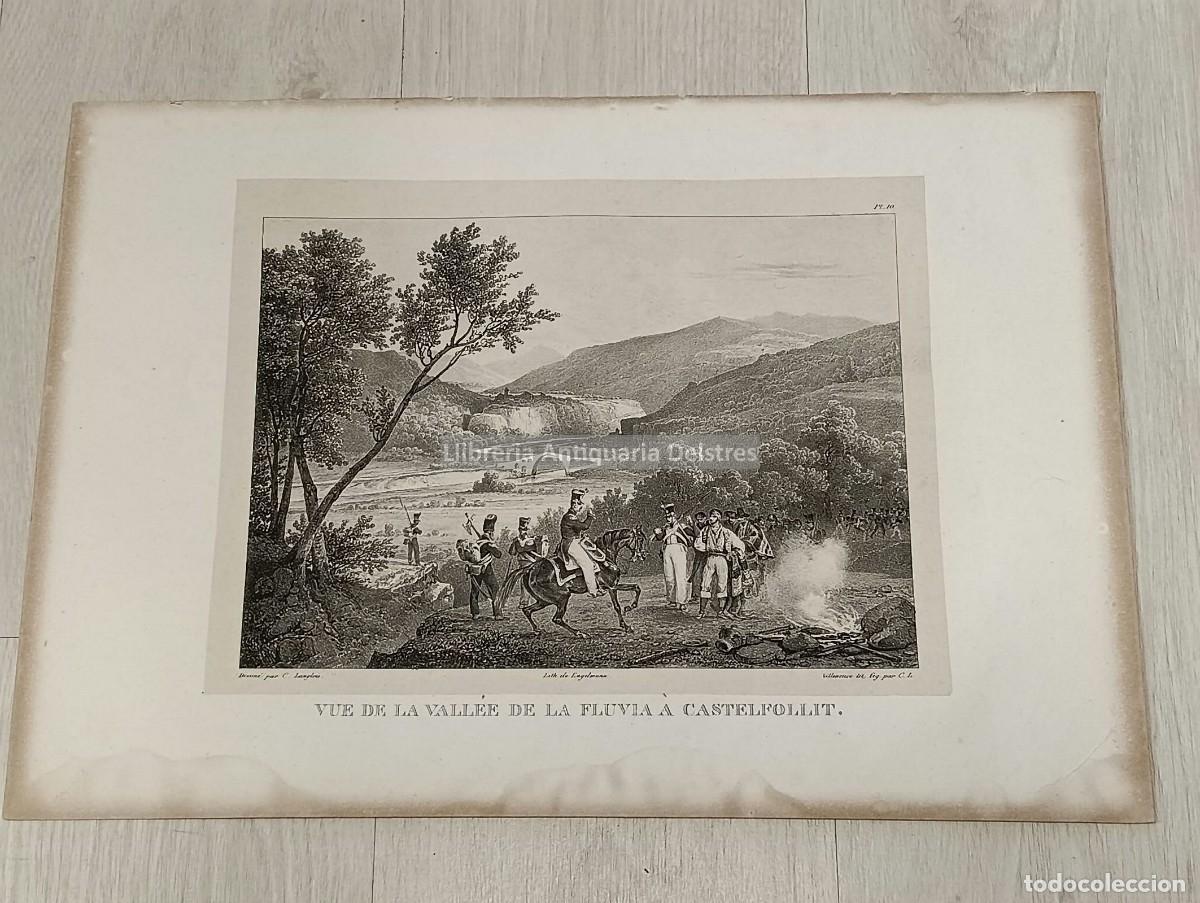 Art: Langlois. / Villenueve. - Vue de la Vall&eacute;e de la Fluia &Agrave; Castelfollit. Pl. 10.