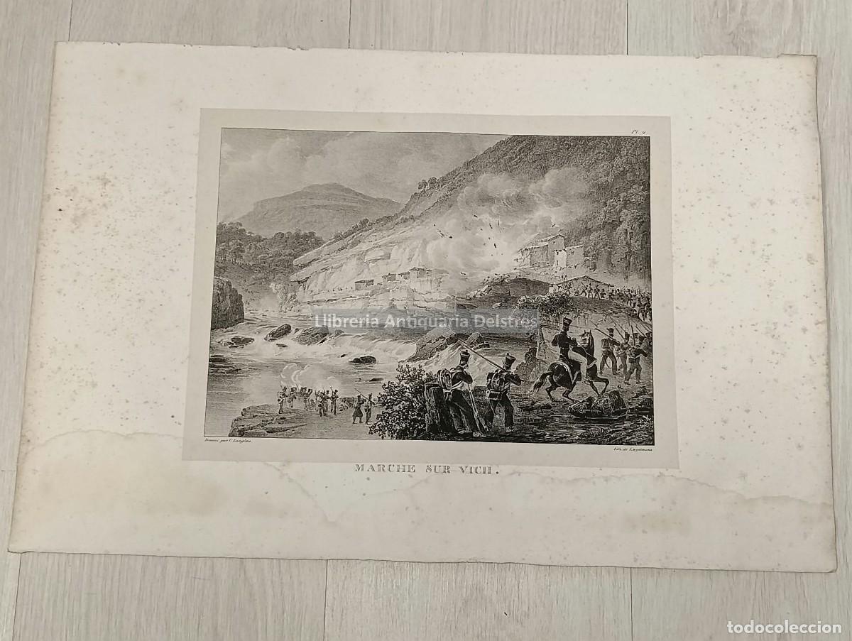Art: Langlois. / Engelmann. - Combat de la Salut. Pl. 9.