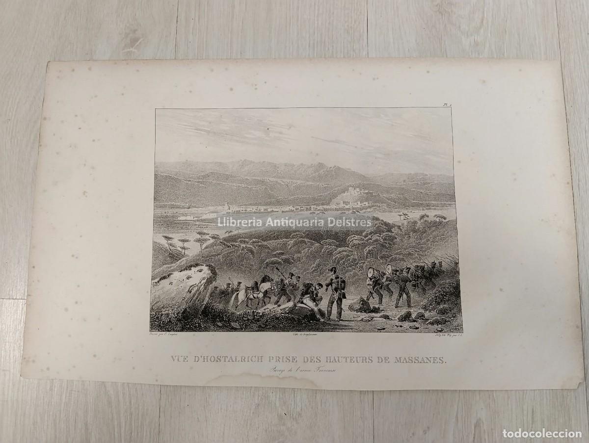 Art: Langlois. / Joly. - Vue d'Hostalrich prise des Hauteurs de Massanes. Passage de l'Arme&eacute; Fran&ccedil;aise. P