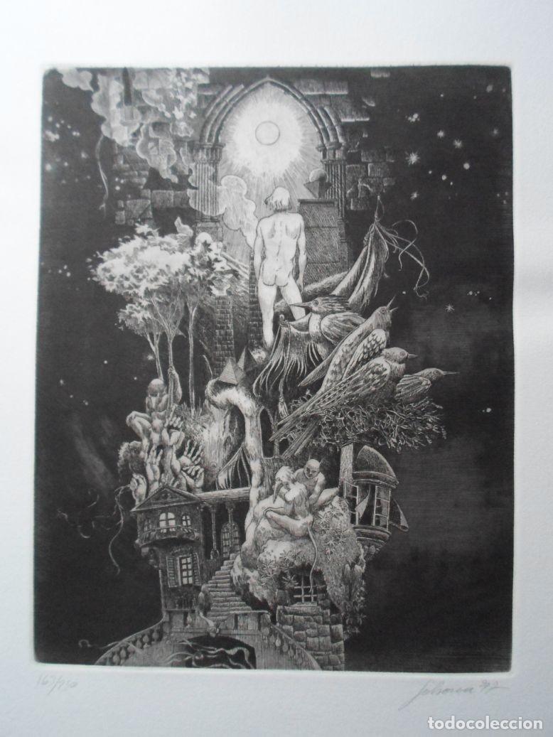 Art: Alberto Solsona (Barcelona 1947&ndash;Madrid 1988) grabado 1978 de 31x25 papel 38x51 firmado l&aacute;piz y 163/2