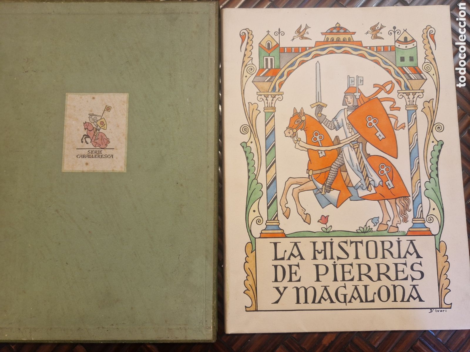Kunst: La Historia de Pierres y Magalona (1946)-D'IVORI Ejemplar XXXII en papel Holanda iluminado a mano