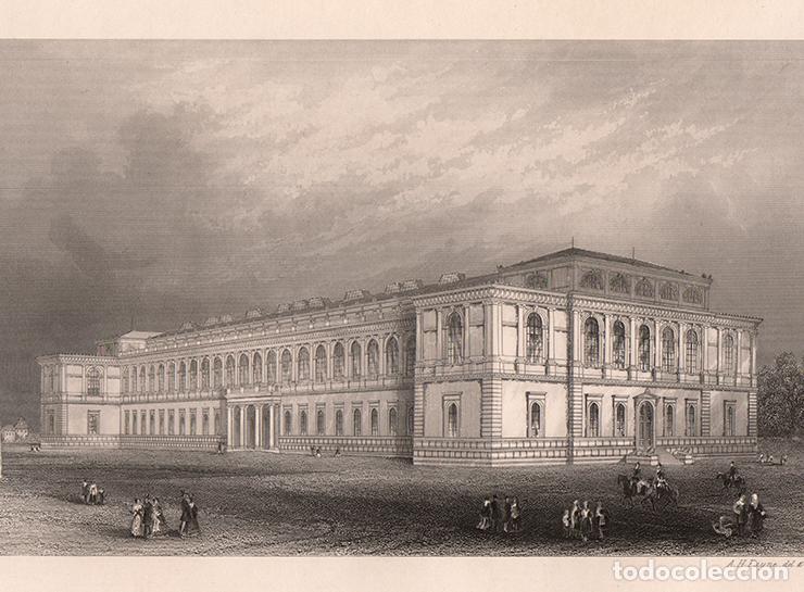 Arte: GRABADO AL ACERO DE 1849, ALTE PINAKOTHEK DE M&Uacute;NICH. GRAB&Oacute; A. H. PAYNE, BOOK OF ART