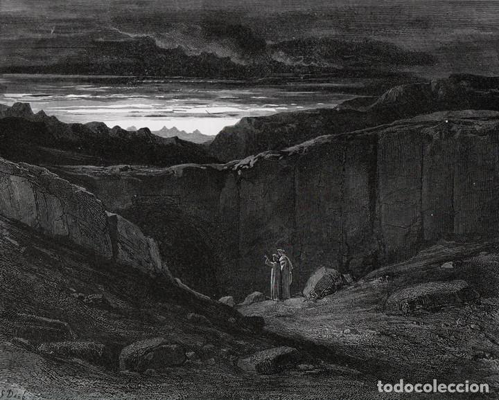 Arte: GUSTAVE DOR&Eacute;, XILOGRAF&Iacute;A DE c.1883. DIVINA COMEDIA, DANTE. INFIERNO, LA PUERTA DEL INFIERNO. GRABADO