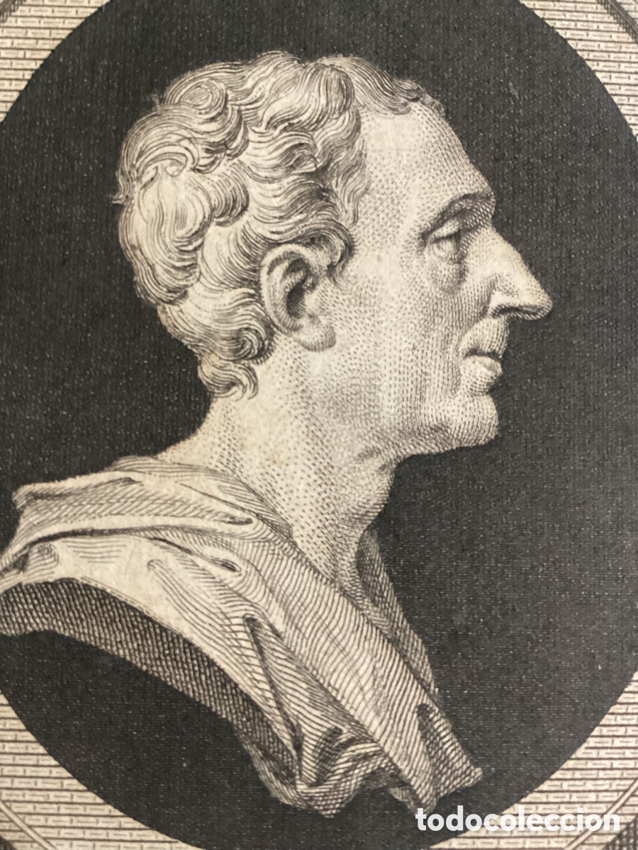 Arte: Grabado original del Bar&oacute;n de Montesquieu - Foto 3