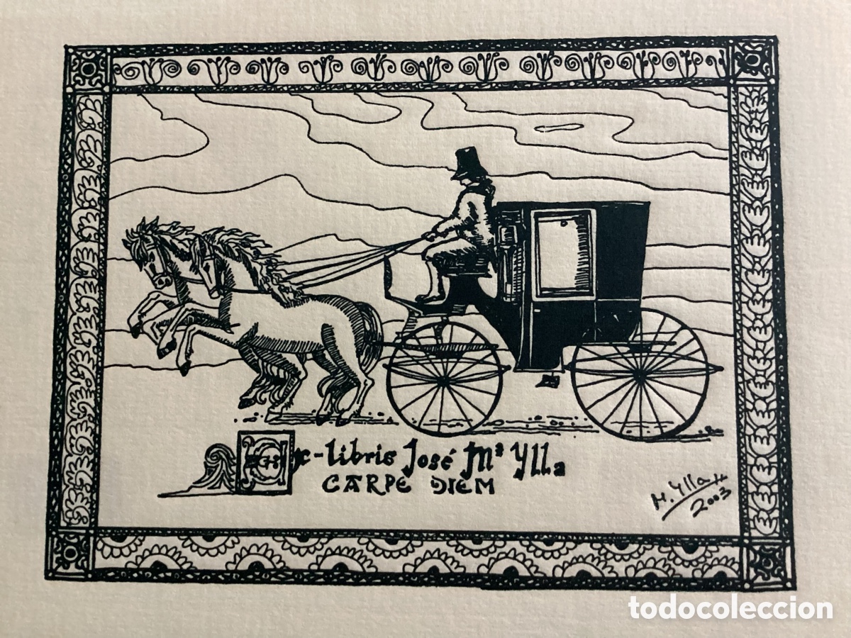 Arte: Grabado original Ex-Libris firmado Jos&eacute; Mar&iacute;a Ylla 2003