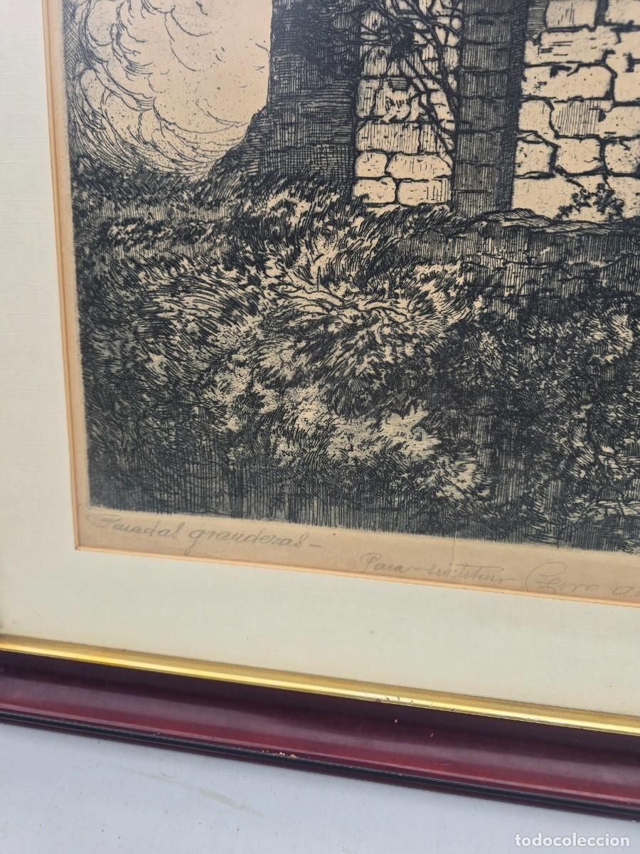 Arte: CASTRO GIL grabado PARADAS GRANDERAS(53 &times; 52cms - Foto 5