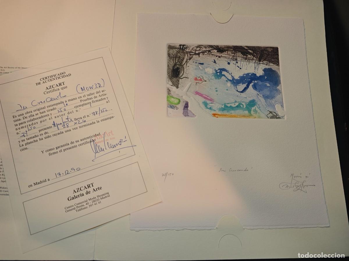 Art: Grabado &rdquo;In Crescendo&rdquo; &ndash; Monir (Con Carpetilla y Certificado)