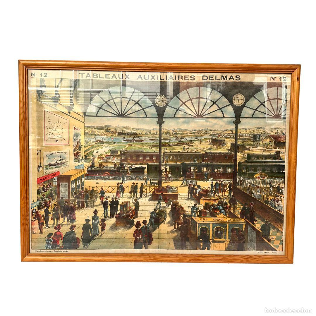 Arte: Cromolitograf&iacute;a &ldquo;Tableaux Auxiliaires Delmas &ndash; N&deg;12&rdquo;, &Eacute;mile Poissonni&eacute;, p. s. XX &ndash; Francia