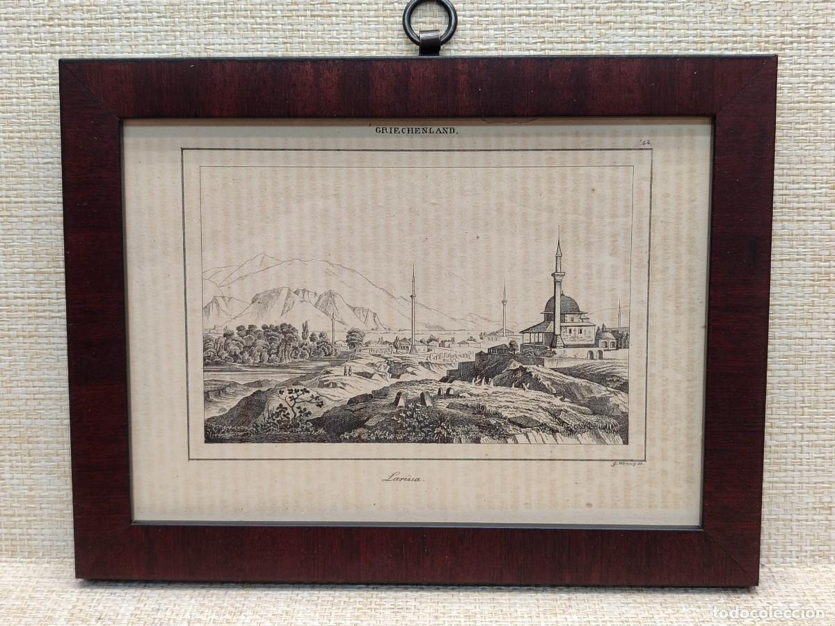 Arte: Larisa. Welt-Gem&auml;lde-Gallerie. 1836. Grabado de Weng. cuadro.