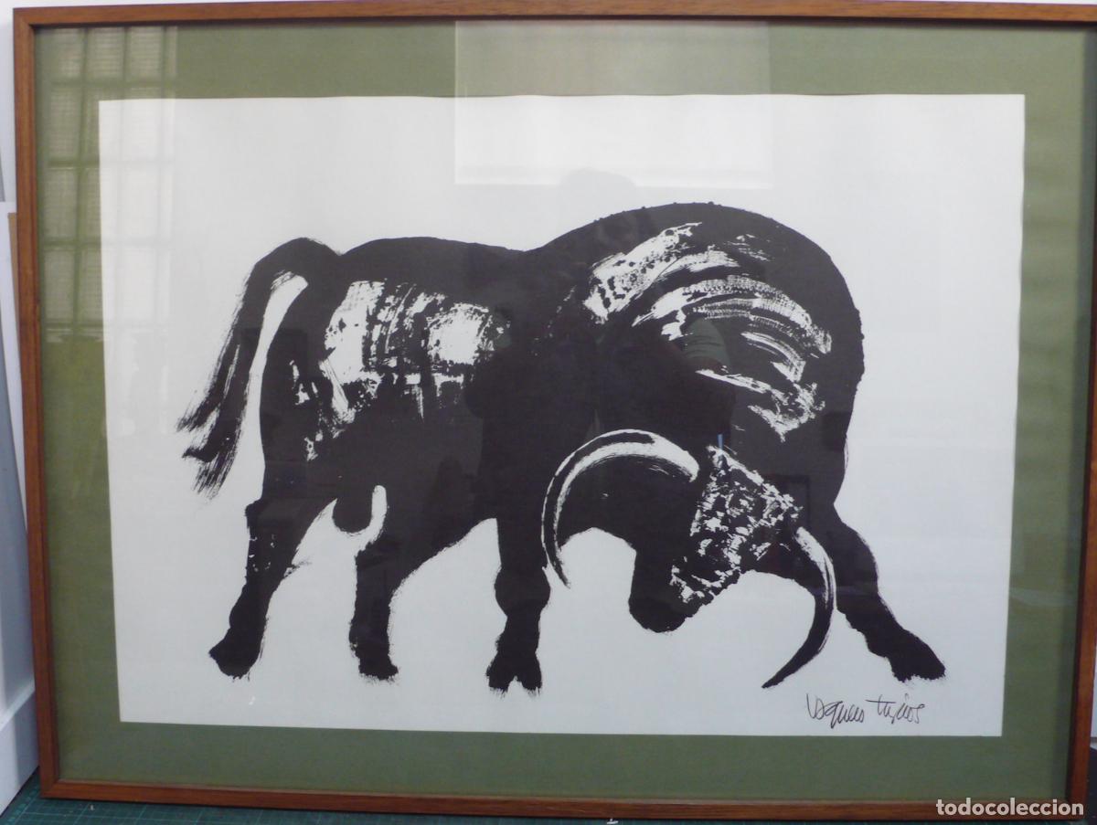 Arte: Estampaci&oacute;n gr&aacute;fica (litograf&iacute;a o serigraf&iacute;a) sobre papel con tinta negra.
