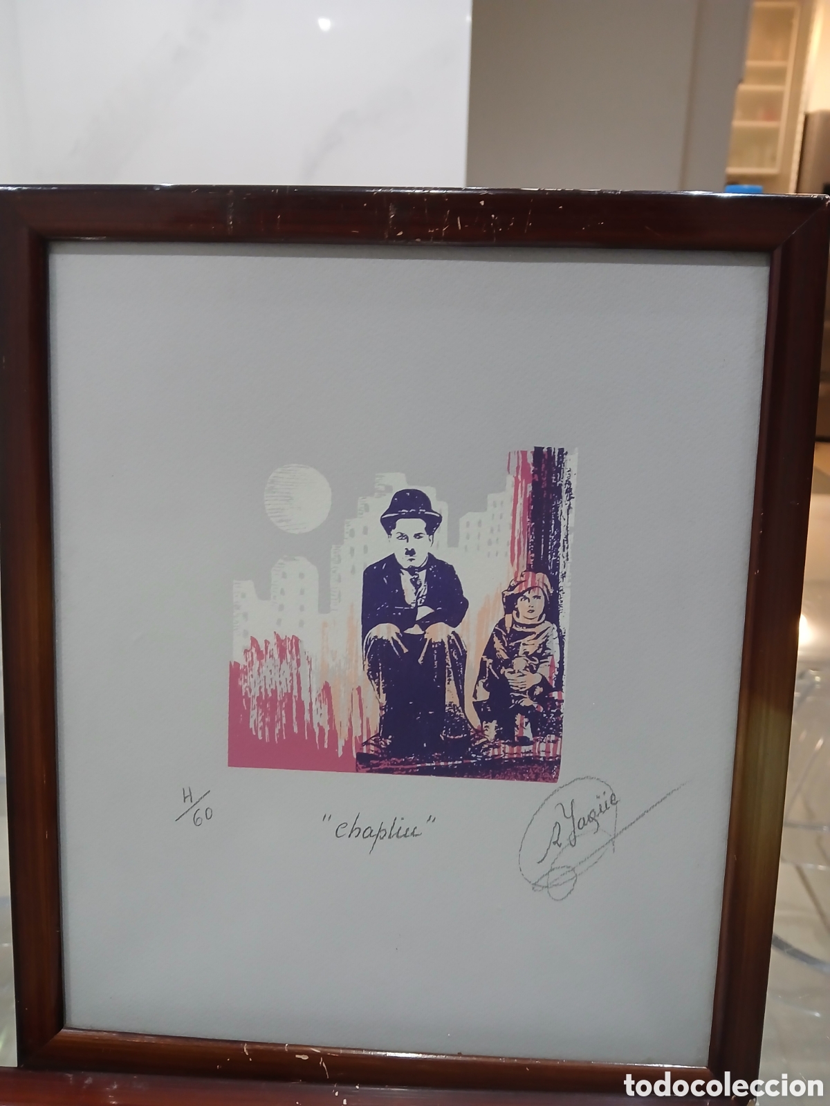 Arte: Grabado rosa yagűe firmado numerado.