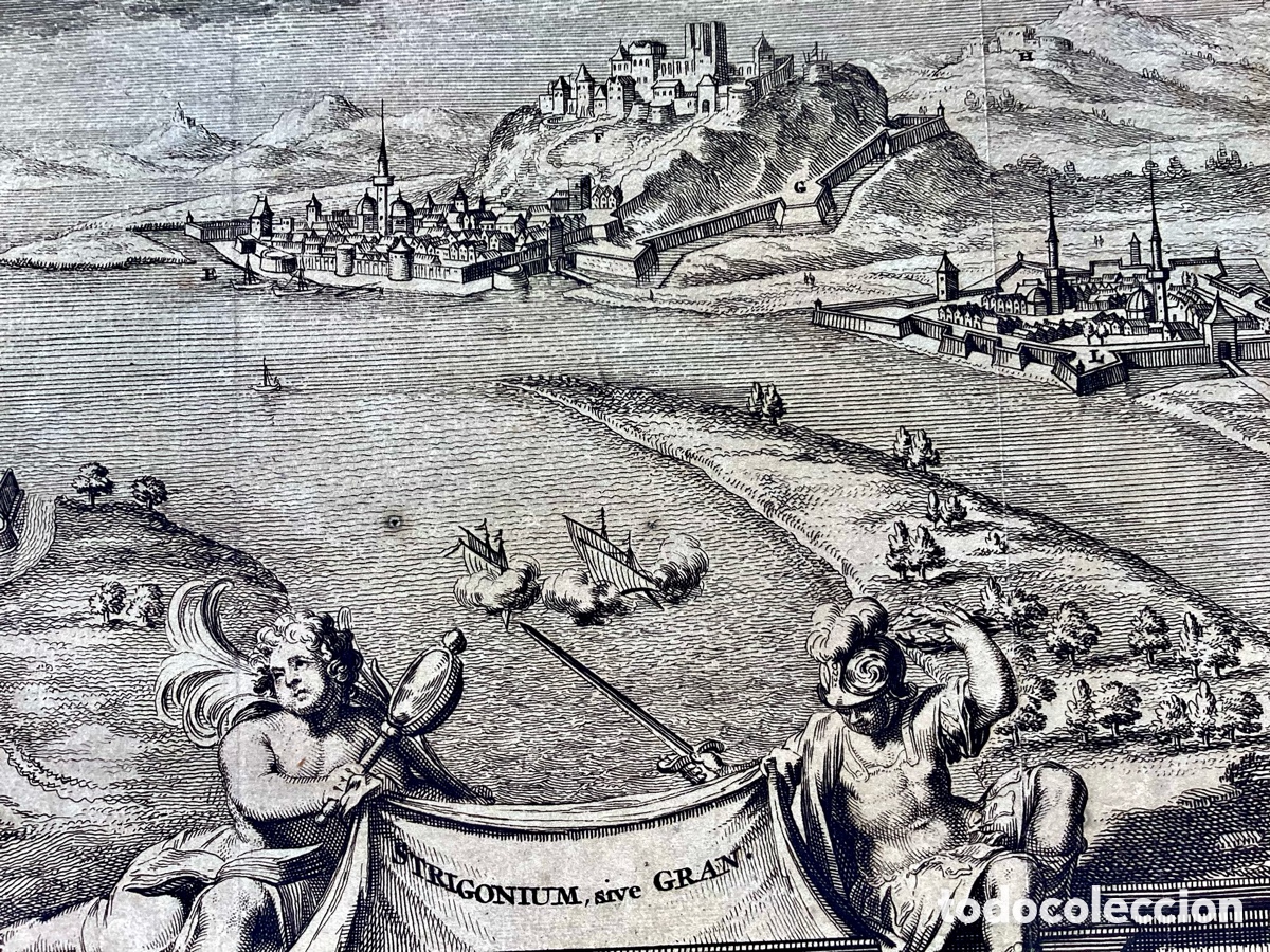 Arte: Grabado original ciudad de Strigonium - Foto 2