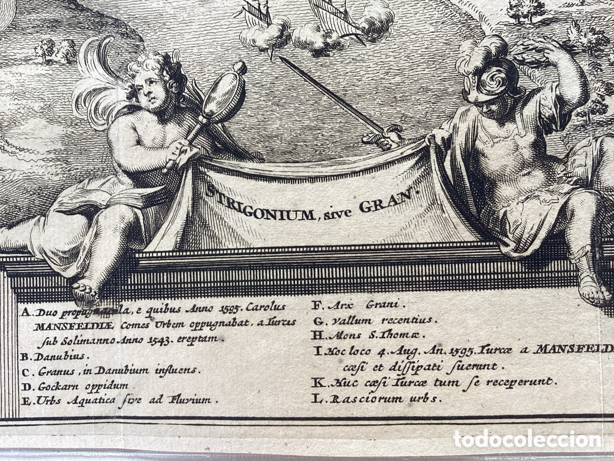 Arte: Grabado original ciudad de Strigonium - Foto 4