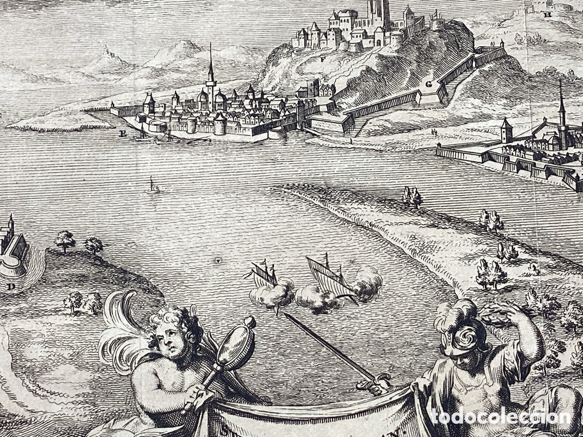 Arte: Grabado original ciudad de Strigonium - Foto 8