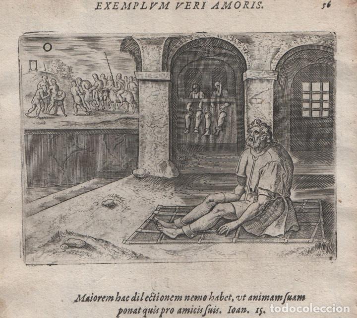 Arte: EMBLEMA s.XVII (1609), GRABADO DE COBRE, MIKROKOSMOS PARVUS MUNDUS, GERARD DE JODE. DAM&Oacute;N Y FINTIAS
