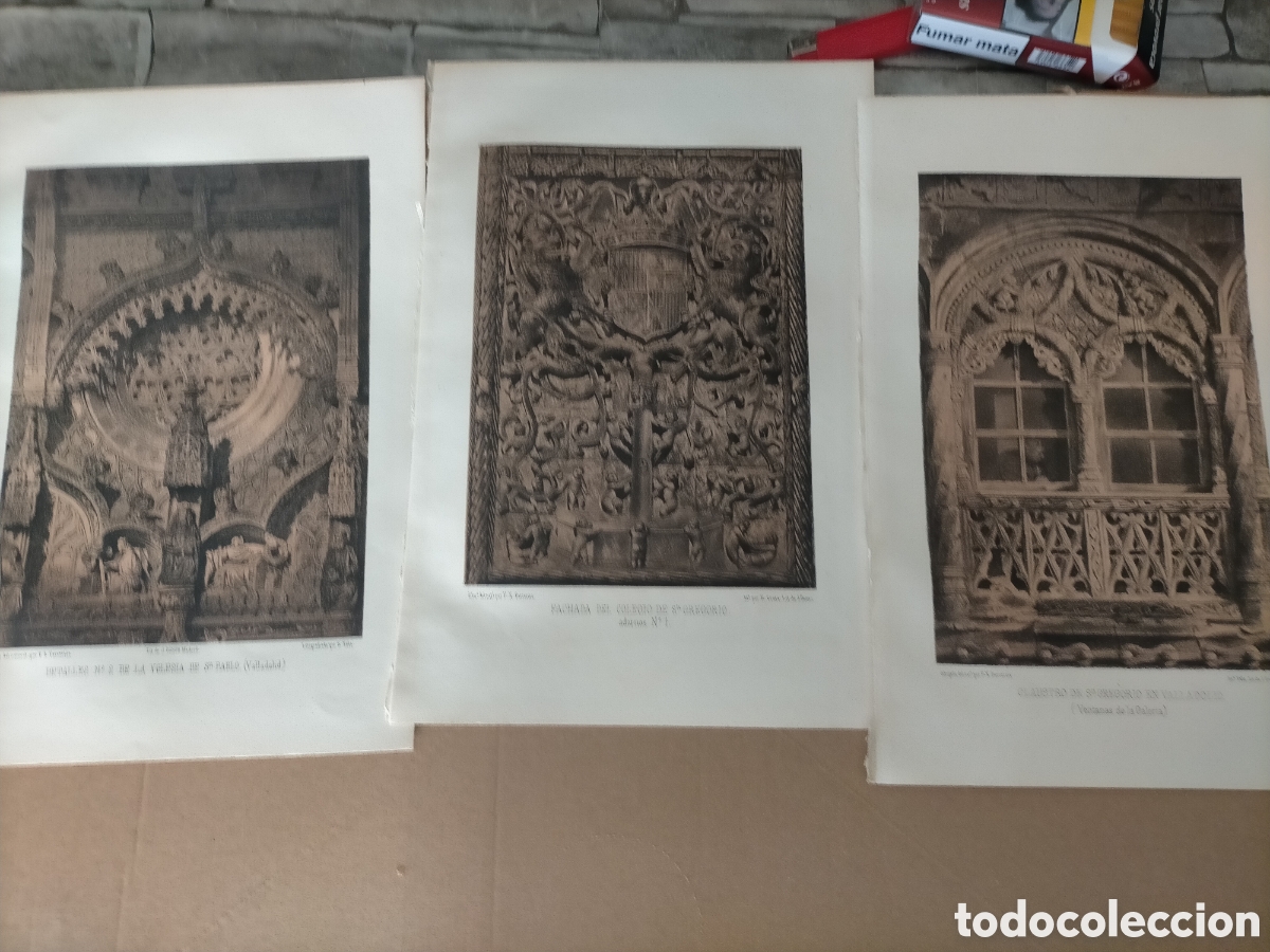 Arte: Parcerisa 8 grabados originales Valladolid ver descripci&oacute;n