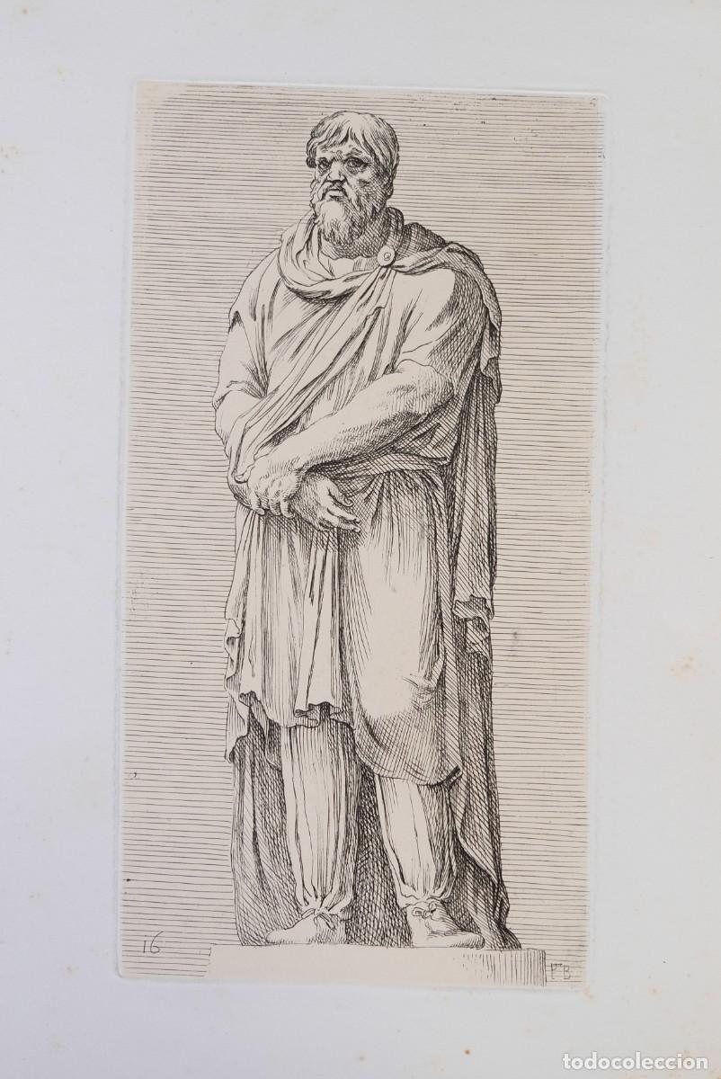 Arte: Heliograbado figura cl&aacute;sica siglo XIX