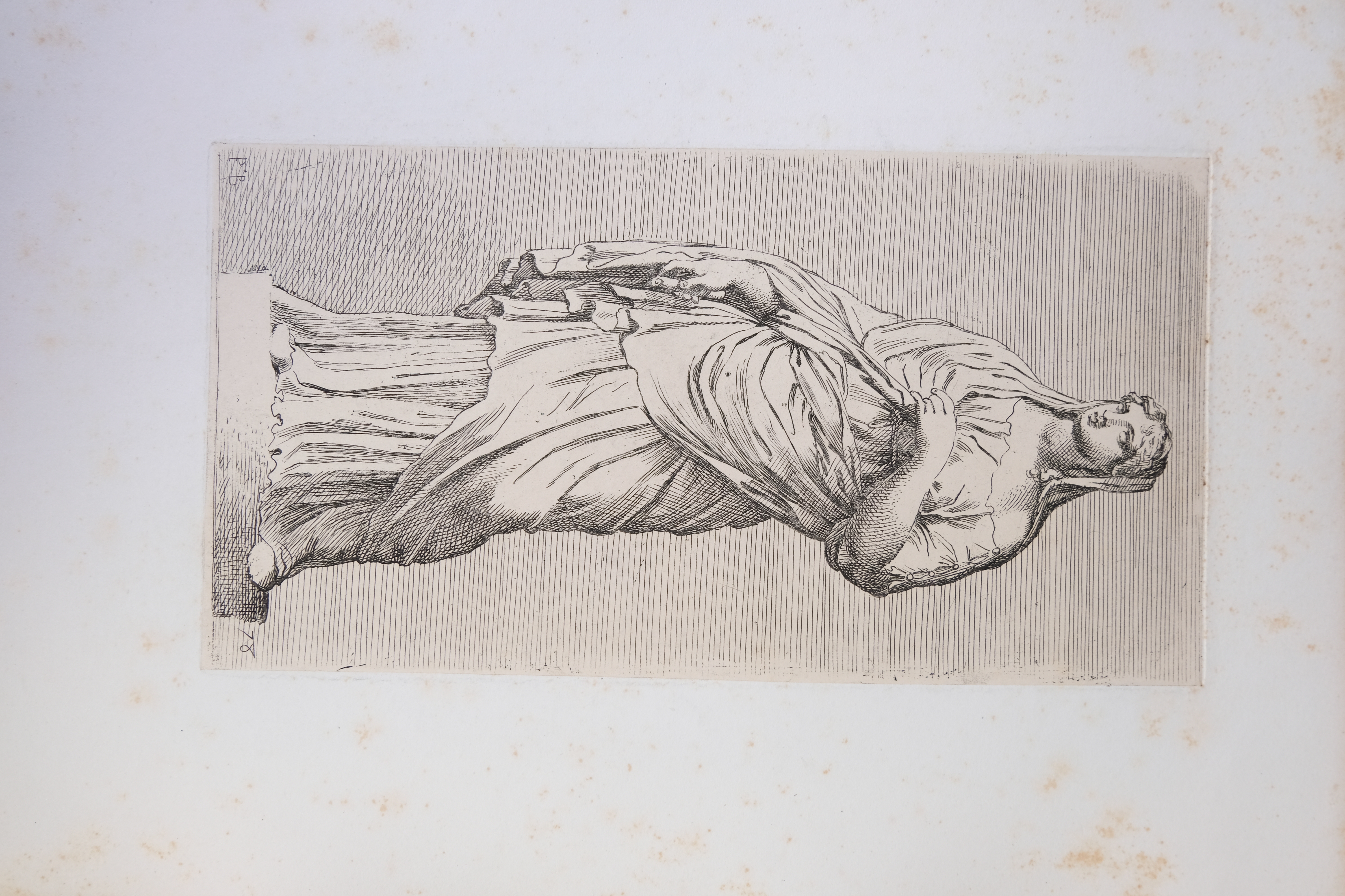 Arte: Heliograbado figura cl&aacute;sica siglo XIX